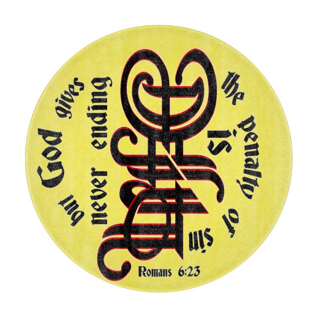 Round Pillow Cutting Board (Front)