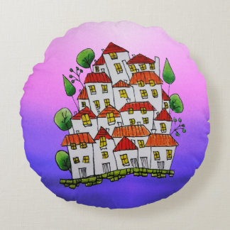 Round Pillow (Doodle - Hand-drawn)