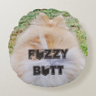 Round Pillow - Fuzzy Butt