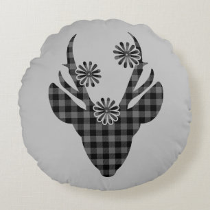 Round Pillow-Holiday Deer Cushion