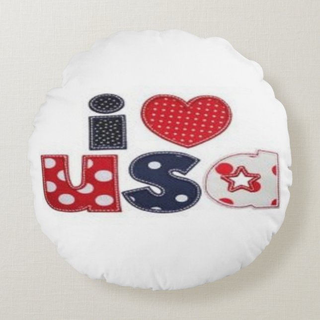 Round Pillow. Round Cushion (Front)