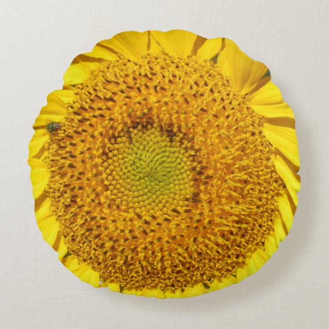 Round Pillow - Sunflower Centre (Front)