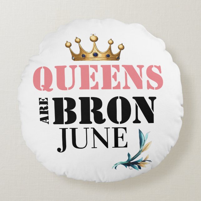 Round Pillows and Fleece Blankets - Queen's R Bron (Front)