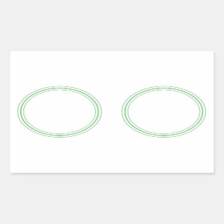 ROUND Plain STICKER with BORDER - Greetings Lables