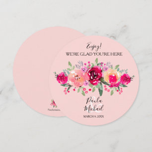 Round Plate Wedding Rehearsal Dinner Thank You Card
