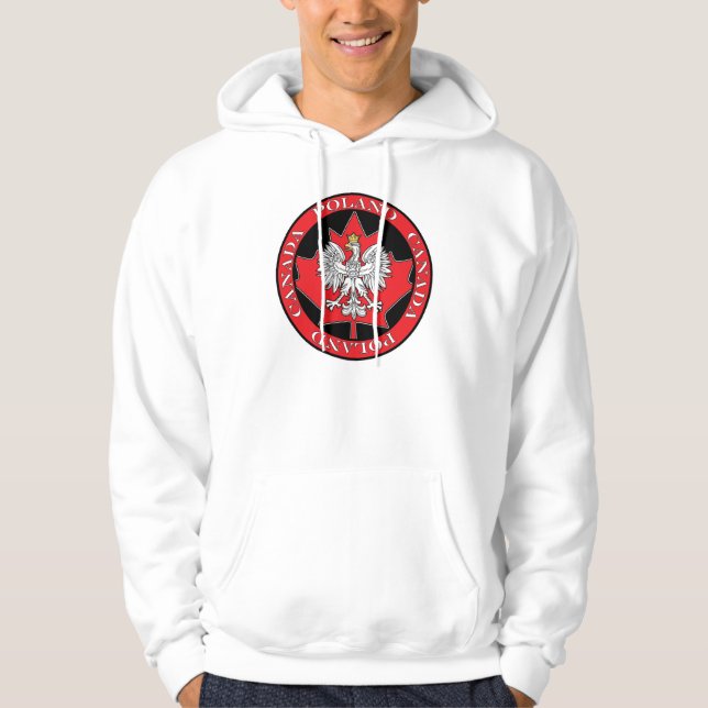 Round Poland Canada Leaf Hoodie (Front)