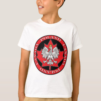 Round Poland Canada Leaf T-Shirt