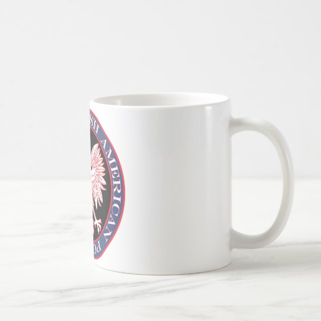 Round Polish American Eagle Coffee Mug (Right)