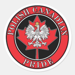 Round Polish Canadian Classic Round Sticker