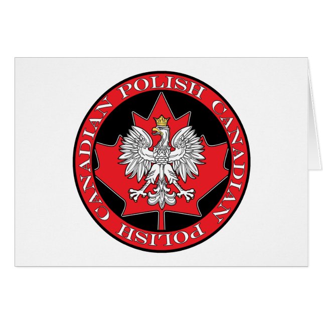 Round Polish Canadian Leaf (Front Horizontal)