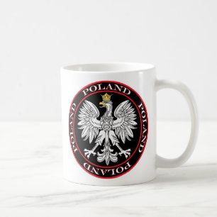 Round Polish Eagle Coffee Mug