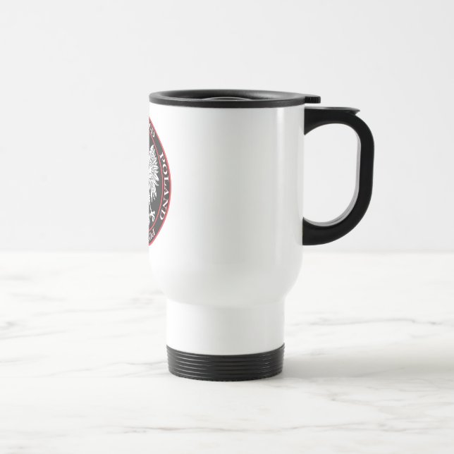 Round Polish Eagle Travel Mug (Right)