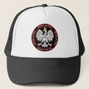 Round Polish Eagle Trucker Hat