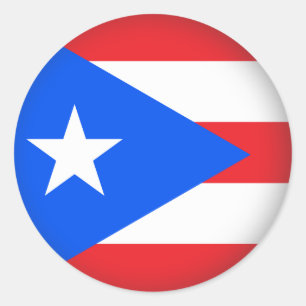 Round Puerto Rico Classic Round Sticker