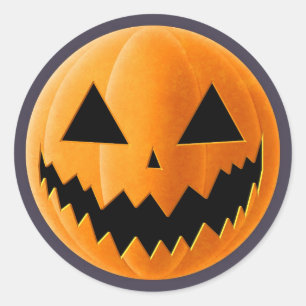 Round Pumpkin Sticker