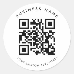 Round QR Code Custom Sticker