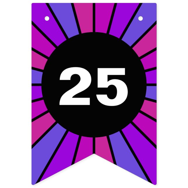 Round Rays Frame 15 + your backgr. & ideas Bunting (First Flag)