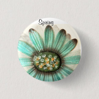 ROUND REFRIGERATOR MAGNET SPRING FLOWER 3 CM ROUND BADGE