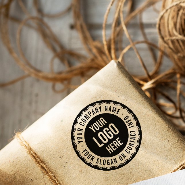 Round Retro Stamp Custom Business Logo (Creator Uploaded)