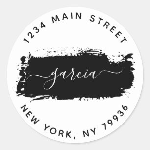 Round Return Address Classic Classic Round Sticker