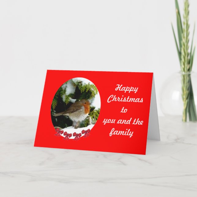 Round Robin Christmas card - customize (Front)