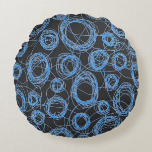 Round Scribbles Kid's Decor Cushion
