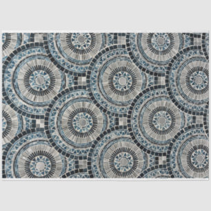 Round Seashell Mosaic Background Pattern Decoupage Tissue Paper