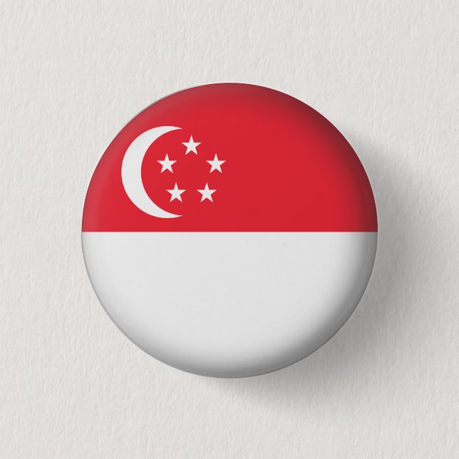 Round Singapore 3 Cm Round Badge (Front)