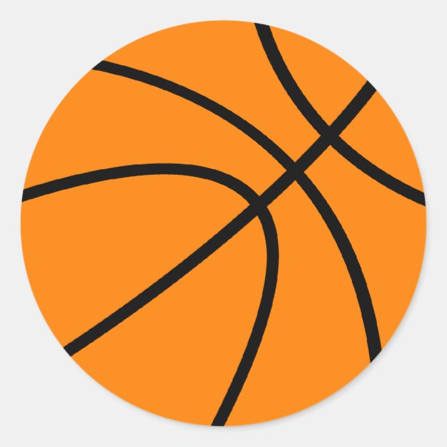 Round small basketball stickers (Front)