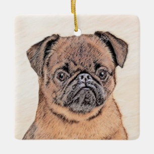 round-small ceramic ornament