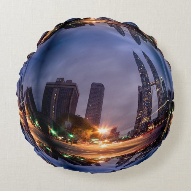 Round Soap Bubble Throw Pillow - Amazing (Front)