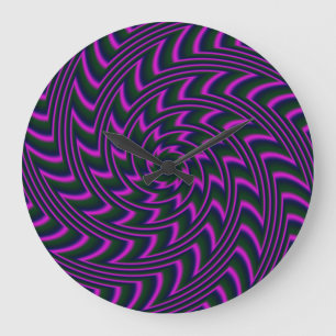 Round Spiral Wall Clock