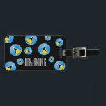 Round St. Lucia Flag Luggage Tag<br><div class="desc">Show the world your love for the beautiful island of Saint Lucia with this shiny round flag.</div>