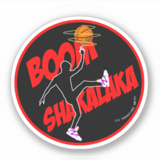Round sticker 90s basketball Boom Shakalaka - logo