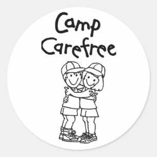 Round Sticker   Camp Carefree Products
