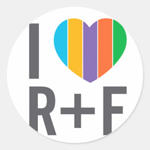 Round Sticker - I heart RF