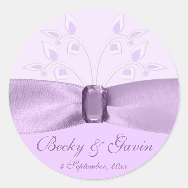 Round Sticker Lavender Lane (Front)