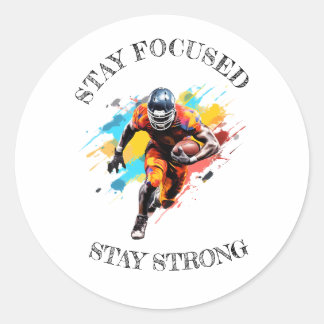 round sticker NFL motivation