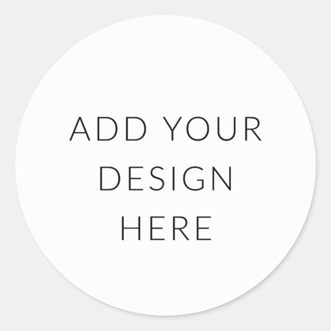 Round Sticker Printing (Front)