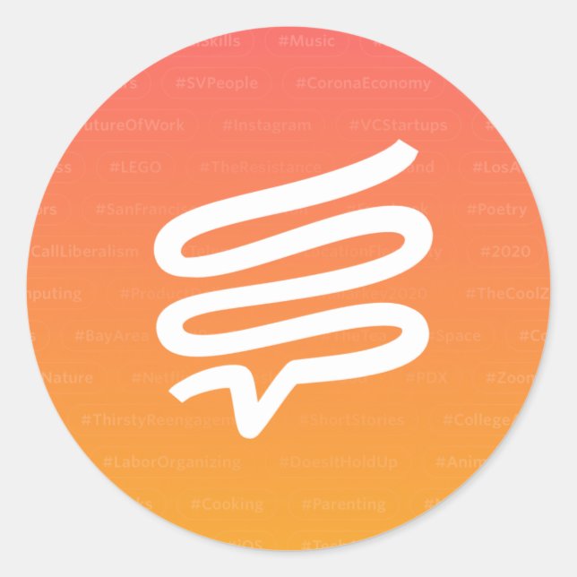 Round sticker with Telepath logo (Front)