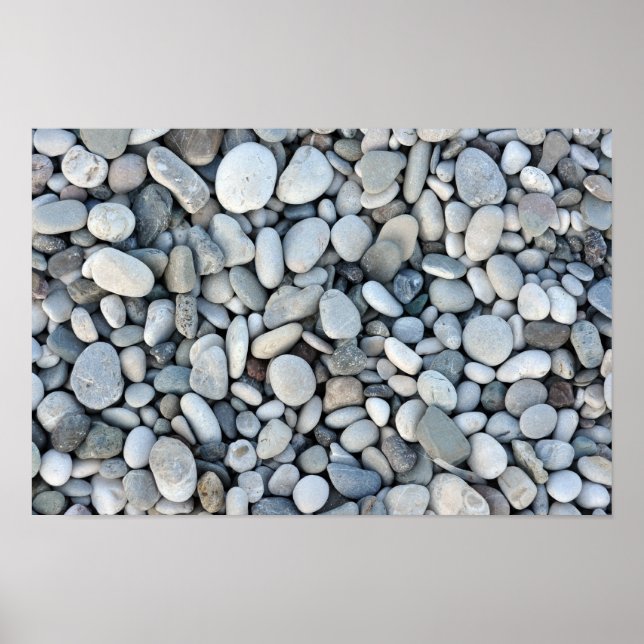 round stone texture rock minerals nature gravel poster (Front)