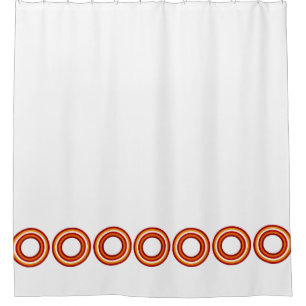 Round Stripes Frame VI + your ideas Shower Curtain