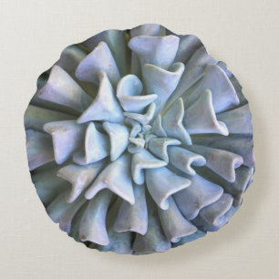 Round Succulent Throw Pillow