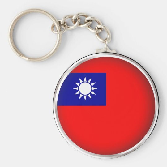 Round Taiwan Basic Round Button Key Ring