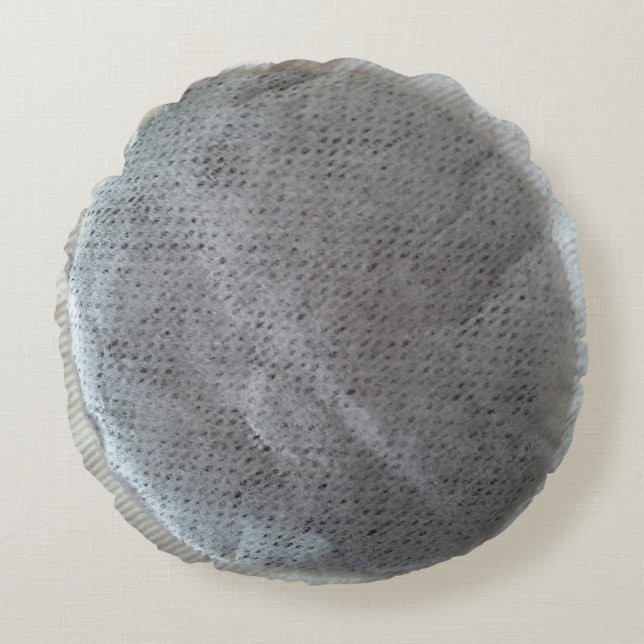 Round Teabag Cushion Pillow (Front)