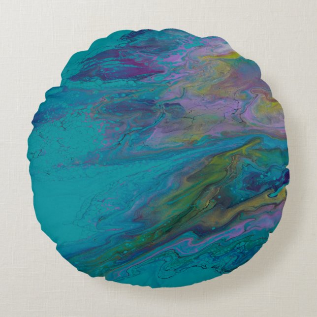 Round Throw Pillow (Front)