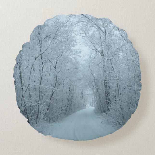 Round Throw Pillow (Front)