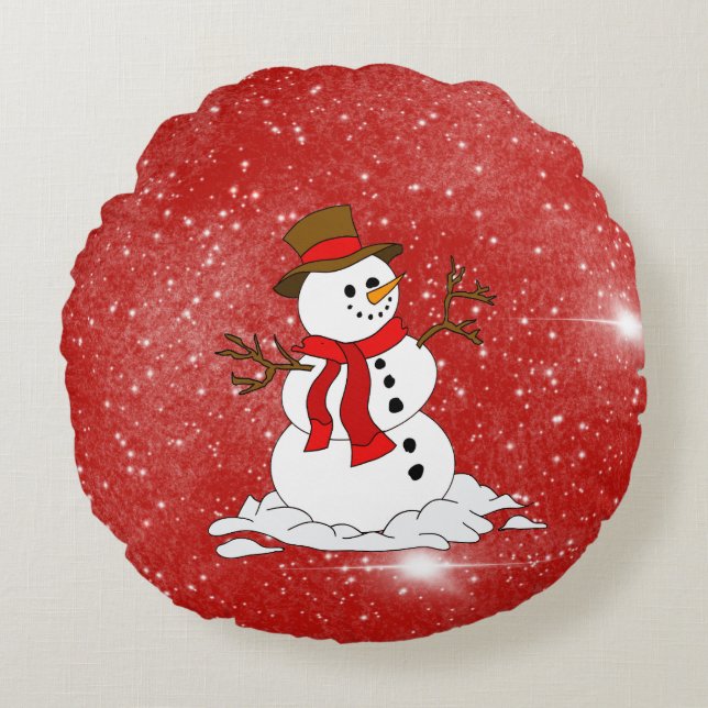 Round Throw Pillow (Front)