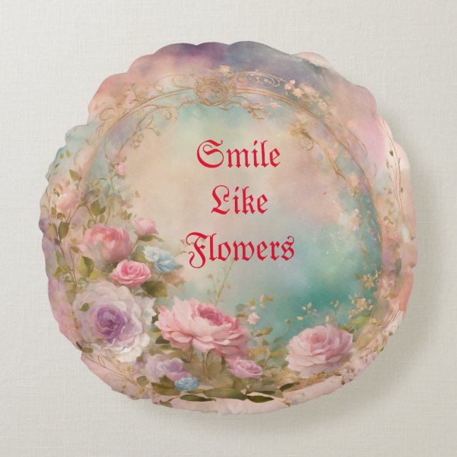 Round throw pillow (Front)