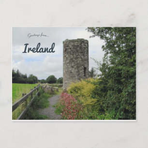 Round Tower at Drumcliffe County Sligo Ireland Postcard